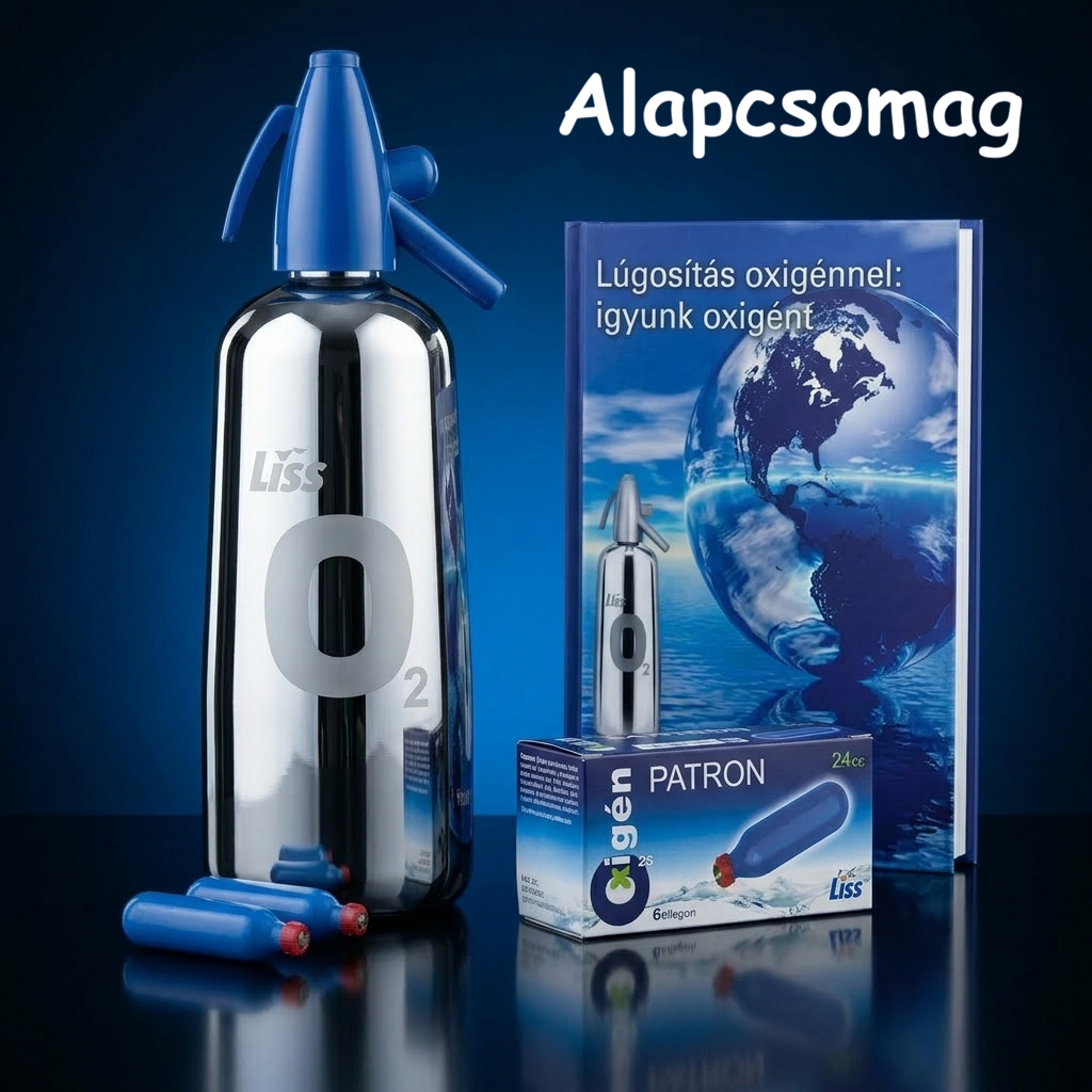 Oxigénszifon alapcsomag - 24 db oxigénpatronnal