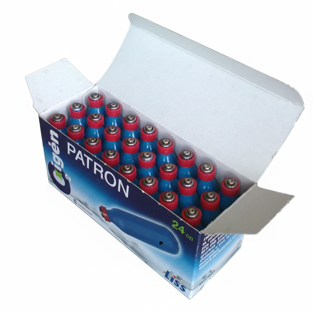 Oxigénszifon, 5 doboz (120 db) oxigénpatron