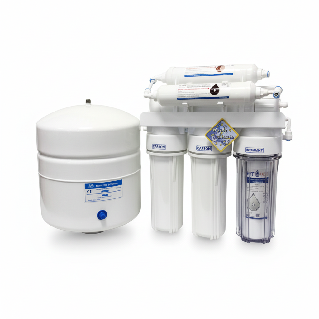 RO víztisztító + Oxigénszifon + 5 doboz (120db) oxigénpatron + zuhanyszűrővel